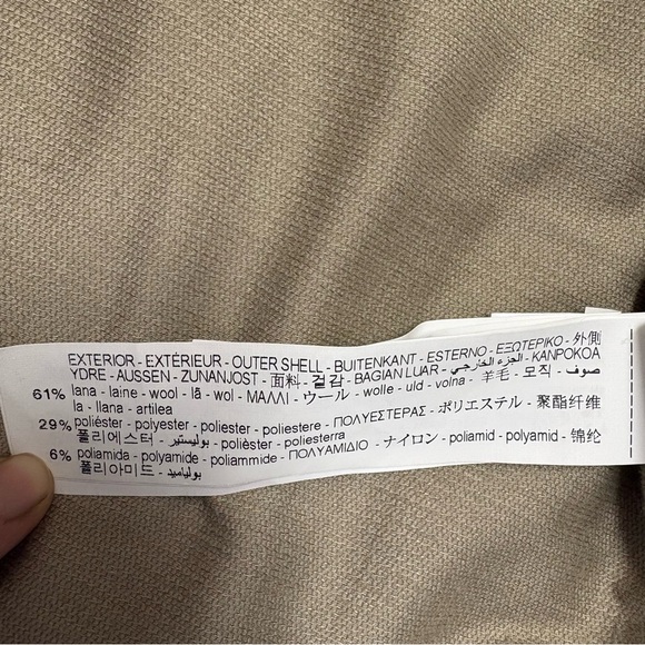 Zara Baby Boy Kids 3T 4T Wool Blend Grey Snap Pea Coat Winter Dress Fancy Pocket - Picture 6 of 6